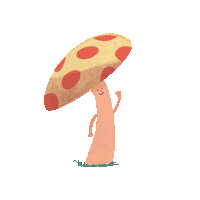 Wave Mushroom Sticker