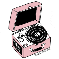 Pink Vintage Sticker