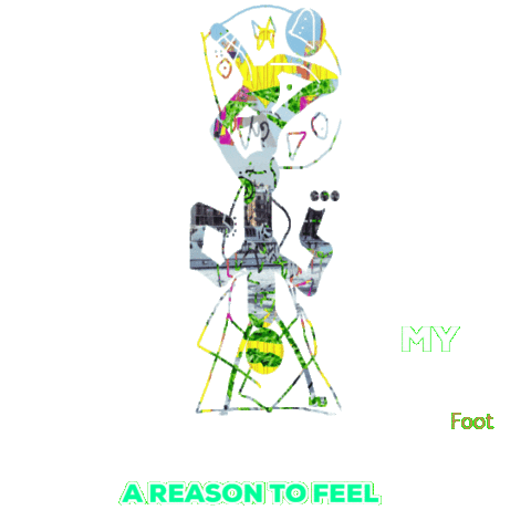 Foot In Mouth Eating Sticker by A Reason To Feel