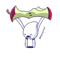 HeyAquabud apple lift weight weightlift Sticker