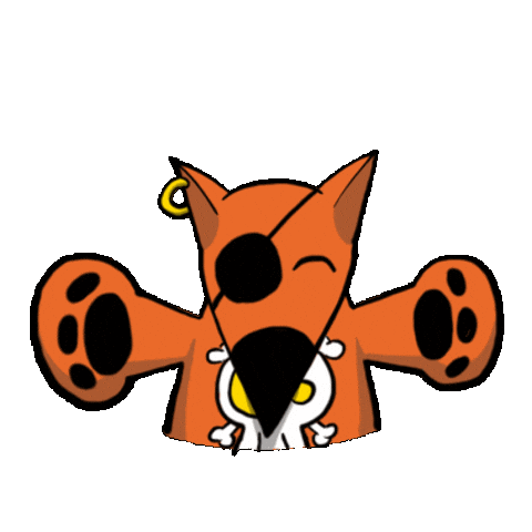 Kitsune Love Sticker by Pirates of Tokyo Bay