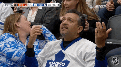 Toronto Maple Leafs Smile GIF by NHL