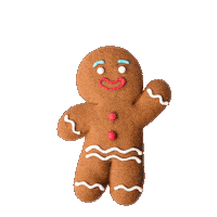 Gingerbread Man Christmas Sticker by plantamedium