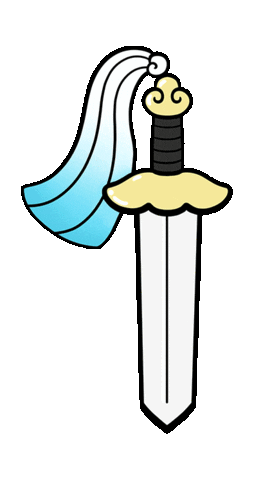 anime sparkle cny sword martial arts Sticker