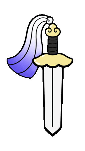 anime sparkle cny sword martial arts Sticker