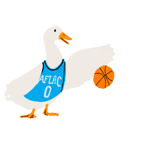March Madness Basketball Sticker by Aflac Duck