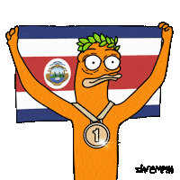 Costa Rica Flag Sticker by shremps