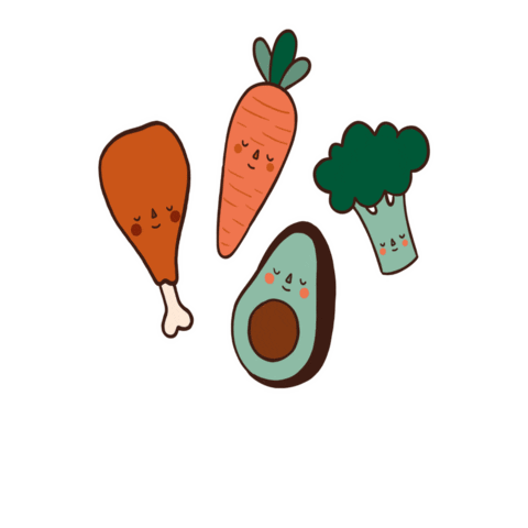 Veggies Greens Sticker by Andrea Ortiz Sosa