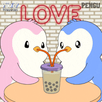 I Love You Coffee GIF by Pudgy Penguins