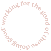 Working For The Good Of Those Doing Good Sticker by allgoodstudio