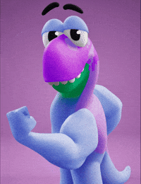 Fitness Flexing GIF by Claynosaurz