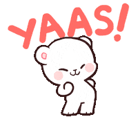 milk yes Sticker by milkmochabear