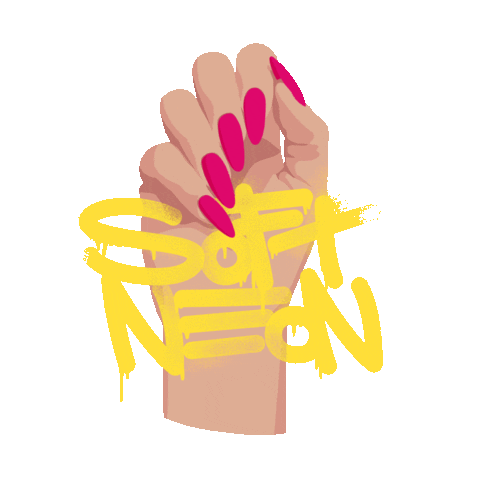 Neon Nail Polish Sticker by Indigo Nails
