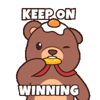 Teddy Bear Win Sticker by BEARISH