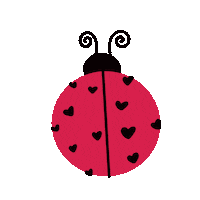 Lady Bug Love Sticker