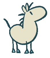 Horse Doodle Sticker