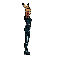 Tron Legacy Girl Sticker