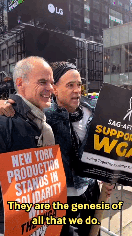 Colin Farrell and Michael Kelly Join WGA Picket