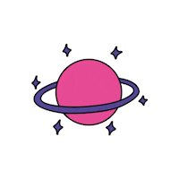 Saturn Sticker by Bib's