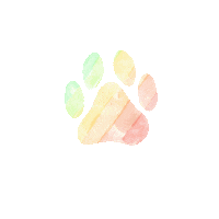 Sheepadoodled rainbow pride doodle paws Sticker