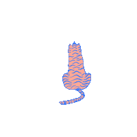 Cat Looking Sticker