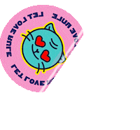 Cat Love Sticker by Jackie Smith BA