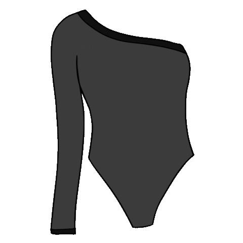 clyquethelabel fashion black one piece clothing Sticker