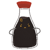 Angry Soy Sauce Sticker