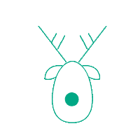 Reindeer Bbraun Sticker by B. Braun Medical