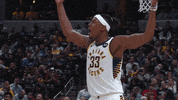Blue And Gold Basketball GIF by Indiana Pacers
