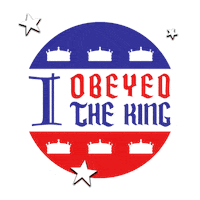 yeoldetymenews crown king i voted medieval Sticker
