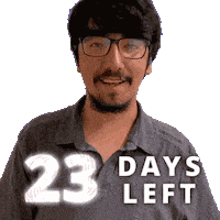 23 Days 23D Sticker