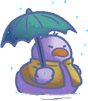 Sad Rain Sticker by KdeeStix