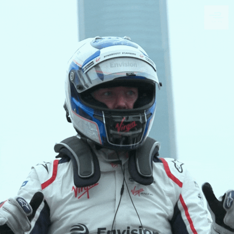 sam bird thumbs up GIF by ABB Formula E