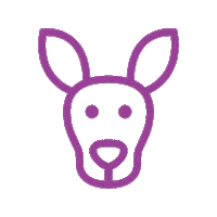 Kangaroo Sticker by Raw Feeders' Kitchen