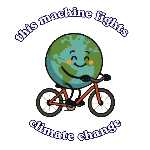 EuropeanCyclistsFederation cycling bicycle climate change Sticker