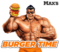 Gym Burgers Sticker by MAX'S