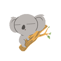 victoriuskendrick animation animal sleep koala Sticker