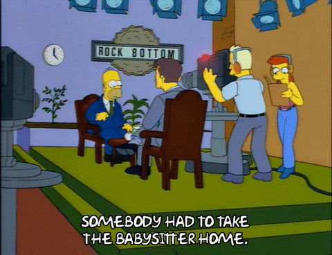 homer simpson interview GIF