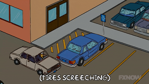 Driving Season 19 GIF by The Simpsons