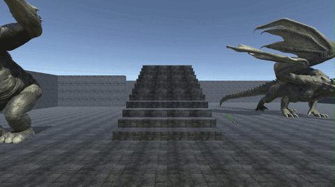 WeirdBeardDev giphyupload stairs dungeon crawler odd jobs GIF