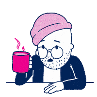 Shaking Waking Up Sticker by Holler Studios