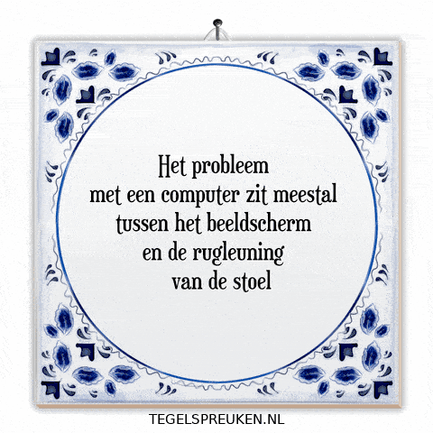 Computer Humor GIF by Tegelspreuken.nl