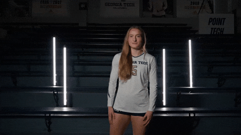 Georgia Tech Volleyball GIF by Georgia Tech Yellow Jackets