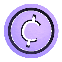 Conscious Coin Sticker by Bagboard