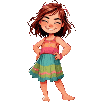 Girl Menina Bonita Sticker