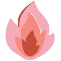 Otherland fire self care candle flame Sticker