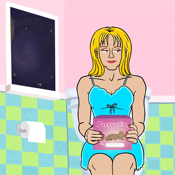 Full Moon Cat GIF by YoMeryl