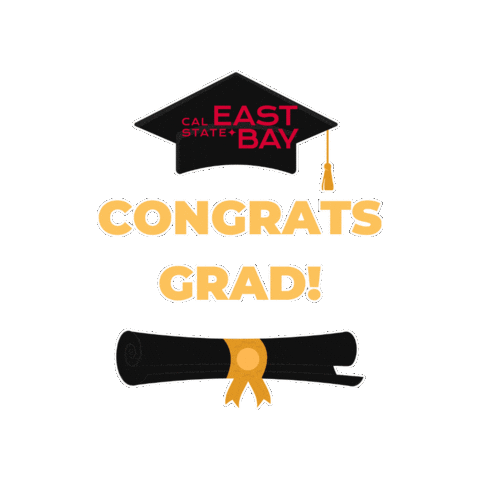 California Graduation Sticker by Cal State East Bay