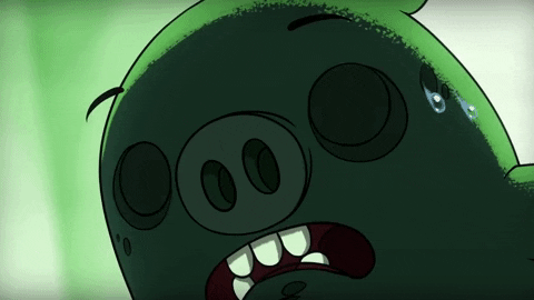 Scared Shock GIF by Angry Birds